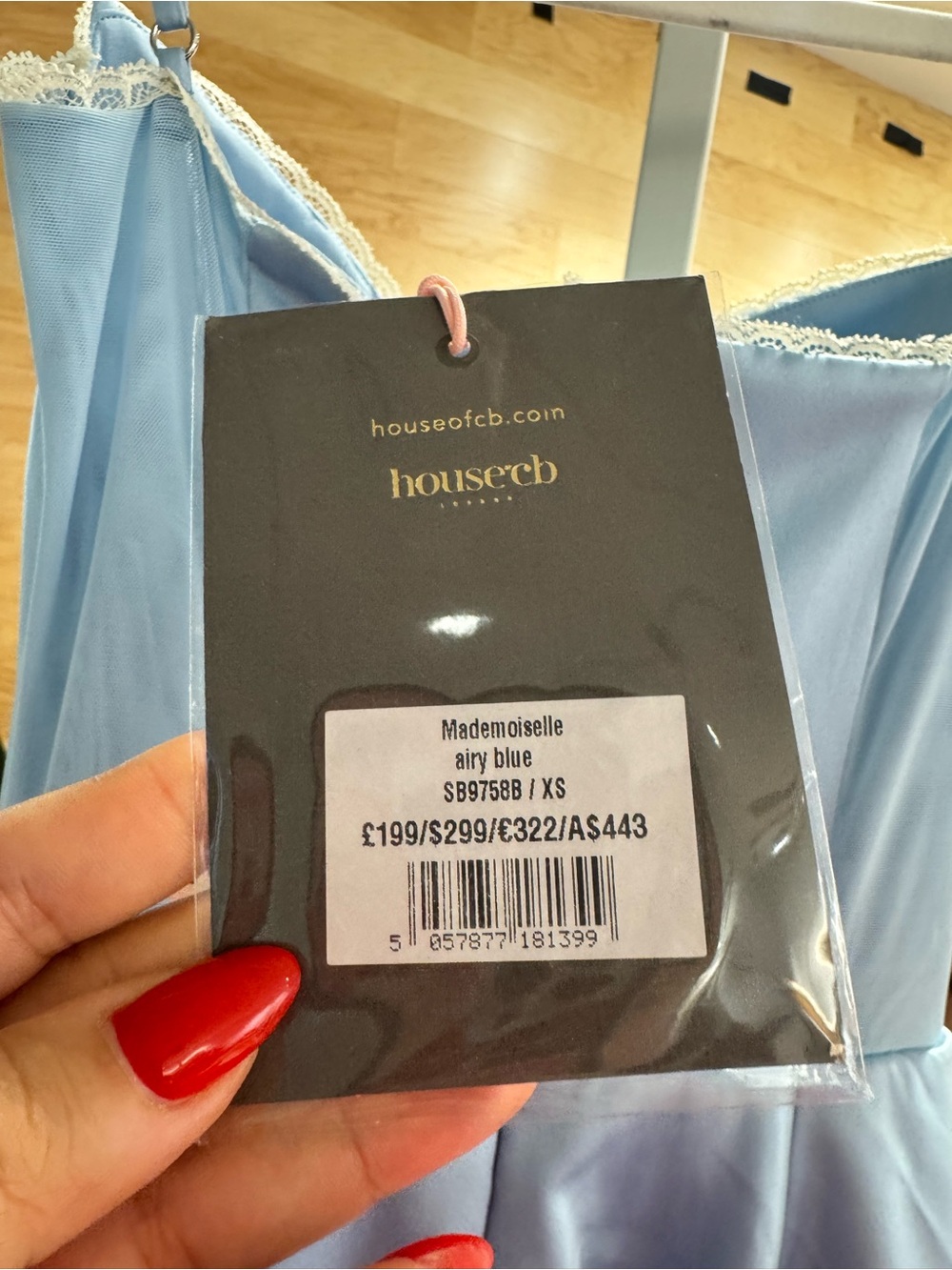 House of CB Mademoiselle Airy Blue Dress - Picture 4 of 5